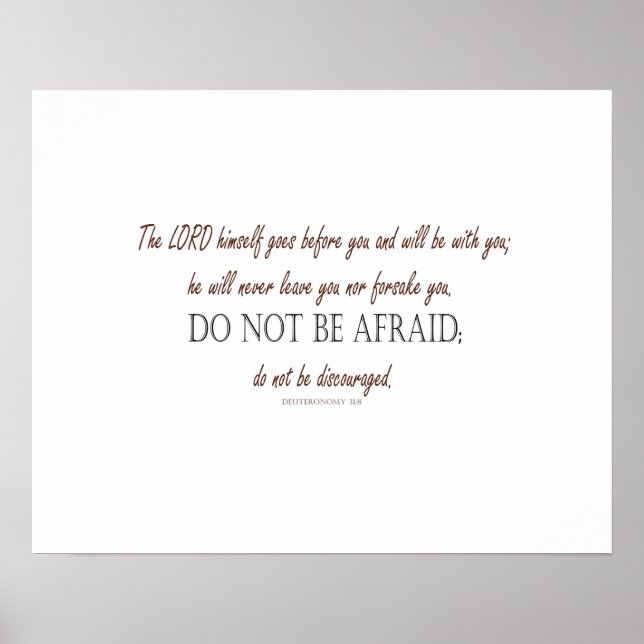 Poster Deuteronomy_31:8 (Frente)