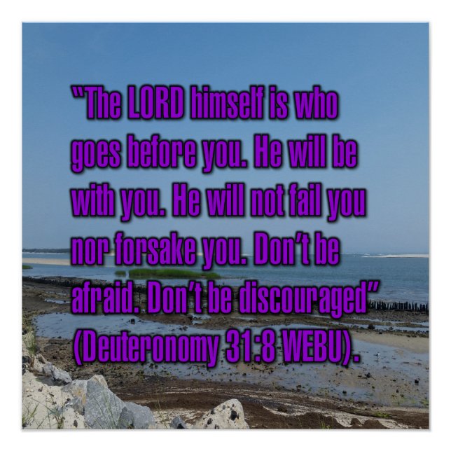 Pôster Deuteronomy 31:8 WEBU (Frente)