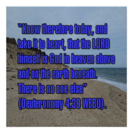 Pôster Deuteronomy 4:39 WEBU