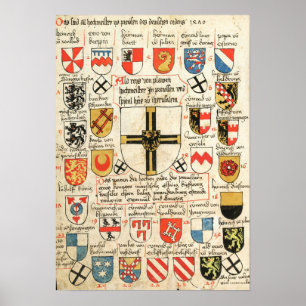 Poster Deutscher Orden Großmeisterwappen