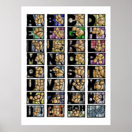 Poster Deutsches Fingeralphabet 3 (2025)