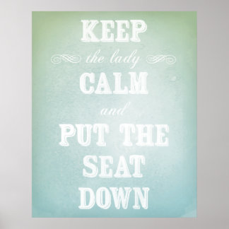 Pôster Deve Ter Sinal De Banheiro - Arte Original