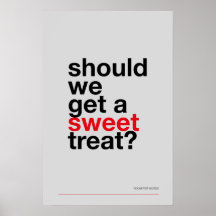 DEVEMOS COMPRAR UMA DOÇURA? –Poster Divertido de C