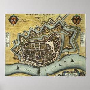 Poster Deventer - 1652