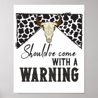 Poster Deveria ter vindo com um aviso