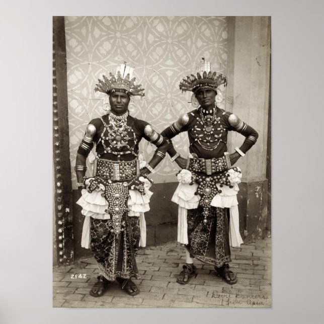 Poster Devil Dancers from Asia, 1904 World's Fair (Frente)