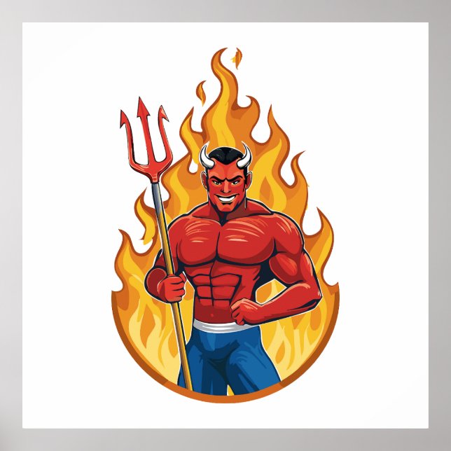 Poster Devil with trident (Frente)