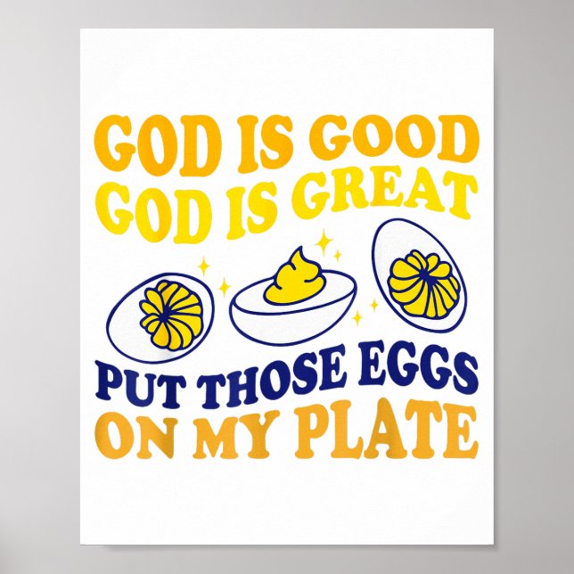 Poster Deviled Egg Lover Funny Foodie Humor Apparel Uni-a (Frente)
