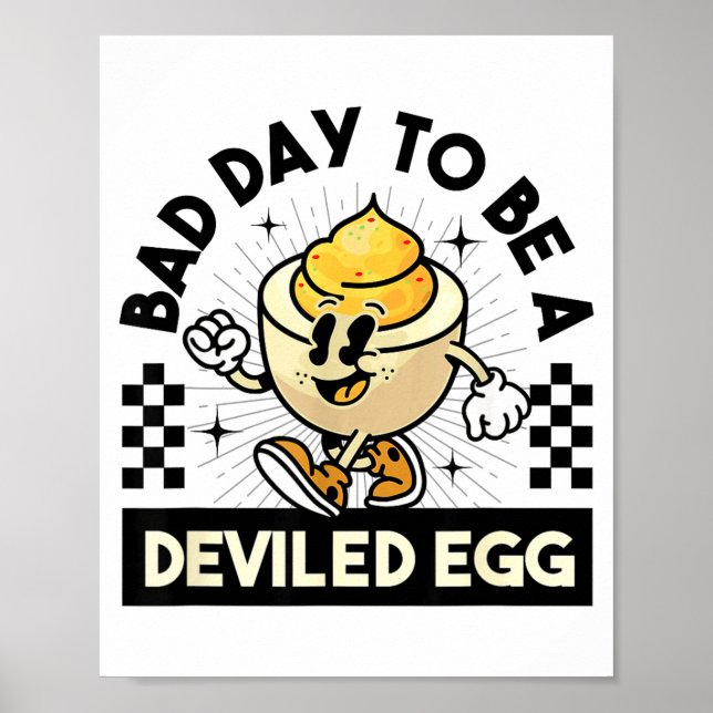 Poster Deviled Egg Thanksgiving Eggs For Men Women Funny  (Frente)