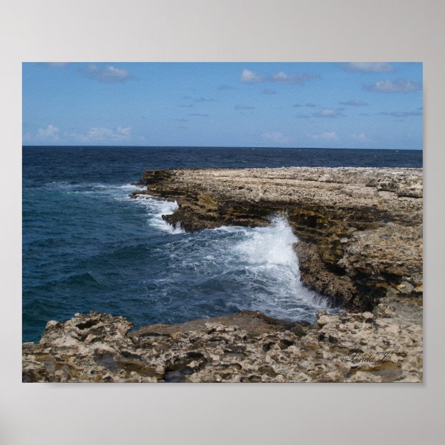 Poster Devil's Bridge Area in Antigua Canvas Print (Frente)