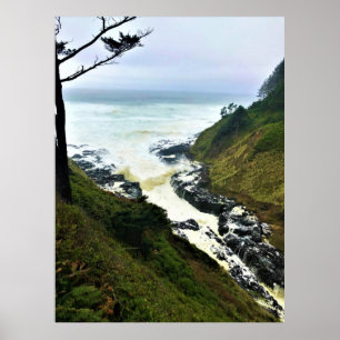 Poster Devil's Churn, Cape Perpetua, Costa do Oregon