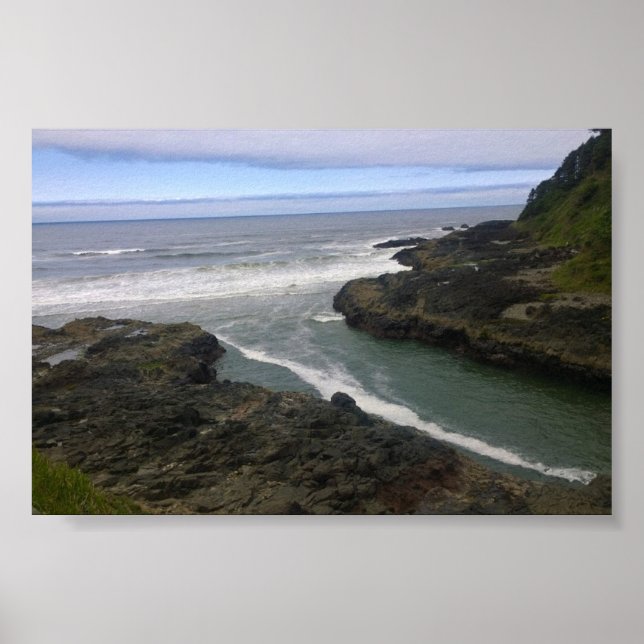 Poster Devil's Churn, Cape Perpetua, OR (Frente)