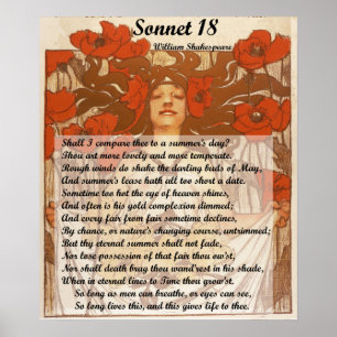 Pôster Devo compará-lo a um Shakespeare do dia de verão