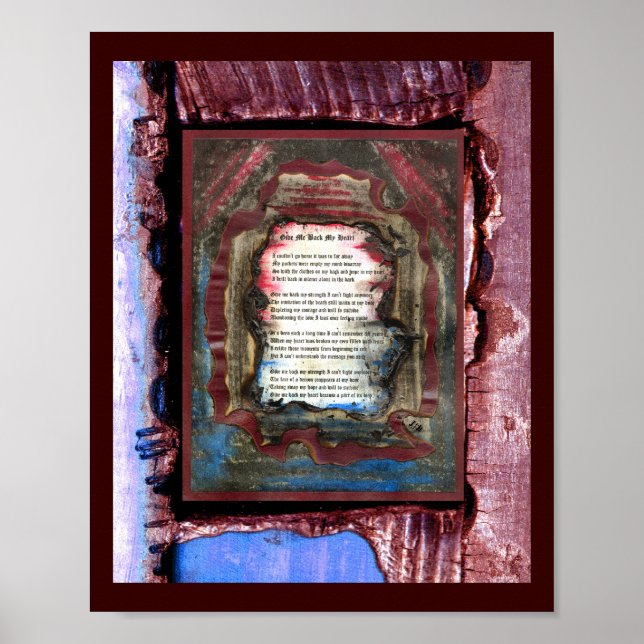 Pôster Devolva Meu Coração (Frente)