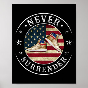 Poster Devolver Sneakers Dourados Trump 2024