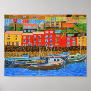 Poster Devon Brixham