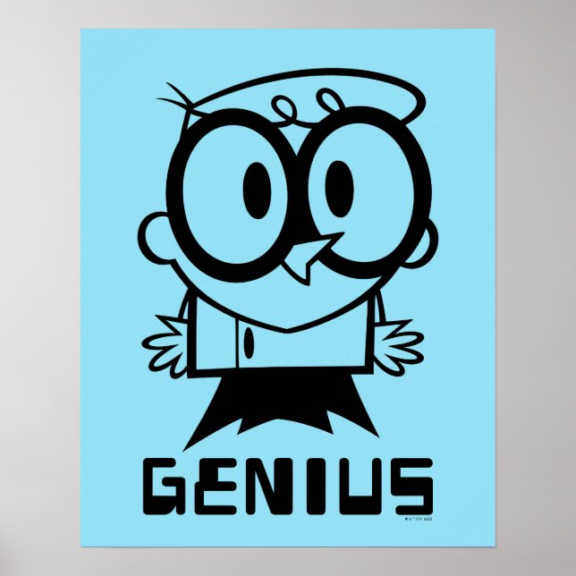 Poster Dexter "Genius" - Gráfico de Contorno (Frente)