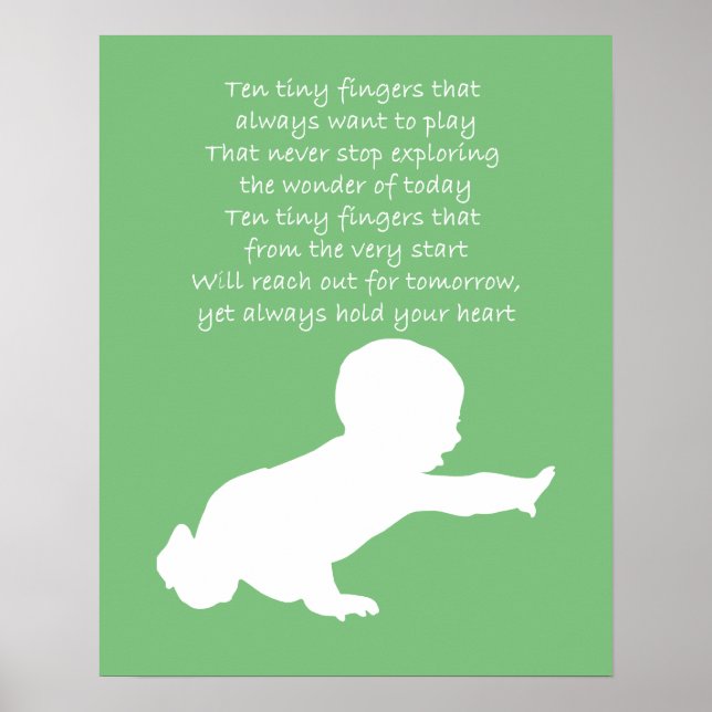 Pôster Dez Dedos Pequenos (Frente)