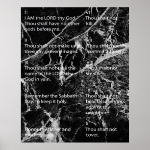 Poster Dez mandamentos