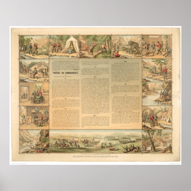 Pôster Dez Mandamentos do Miner (1081A) (Frente)