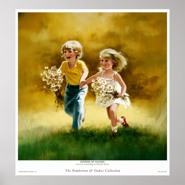 Pôster Dezenas de margaridas (Frente)