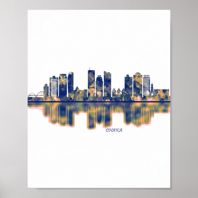 Poster Dhaka Skyline (Frente)