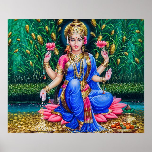 Poster Dhanya Lakshmi por Sapar Brothers (Frente)