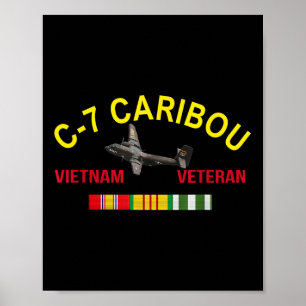 Poster Dhc-4 Avião das Caraíbas Vietname Veterano C 7 Car