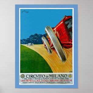 Poster Di Milão de Circuito