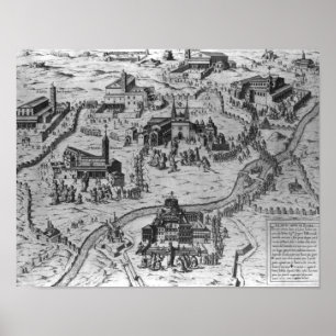 Pôster Di Roma de Le Sette Chiesa, 1575
