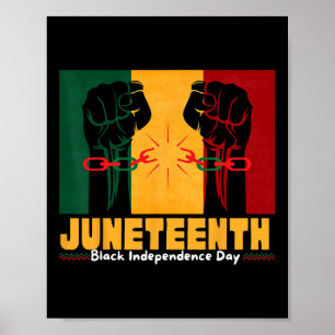 Poster Dia 19 de junho de 1865 da Independência Negra
