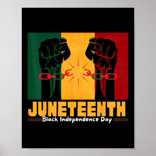 Poster Dia 19 de junho de 1865 da Independência Negra (Frente)