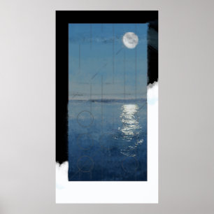 Pôster Dia 2 da génese: Pintura digital das águas 2014