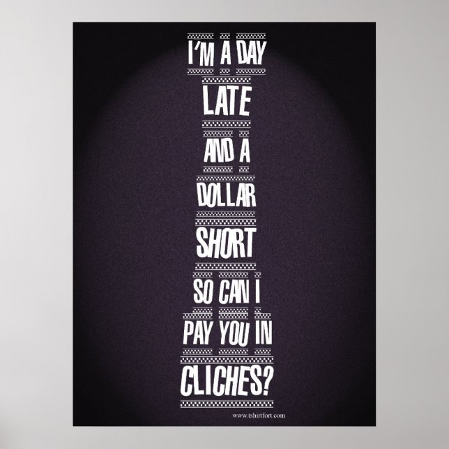 Pôster Dia Atrasado e Dólar Curto (Frente)
