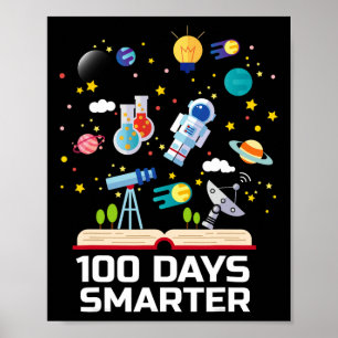 Poster Dia Da Escola 100 Dias Mais Inteligentes Espaço De