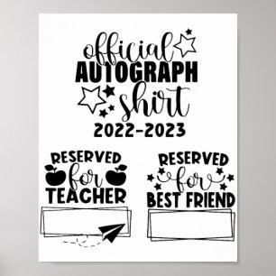 Poster Dia Da Escola Ano 2022-2023 Graduação De Autográfi