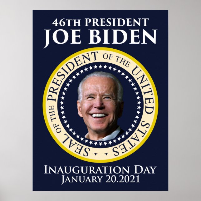 Poster Dia da Inauguração 2021 Presidente Biden (Frente)