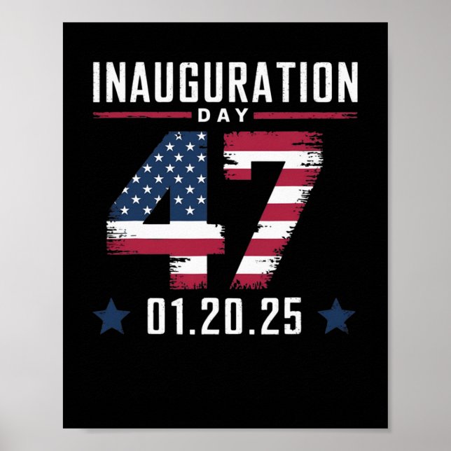 Poster Dia da Inauguração do 47.º Presidente Donald Trump (Frente)