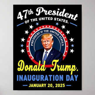Poster Dia da Inauguração do Presidente Donald Trump