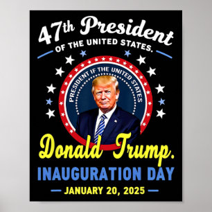Poster Dia da Inauguração do Presidente Donald Trump