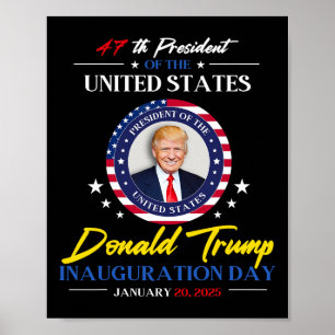 Poster Dia da Inauguração do Presidente Donald Trump 2025