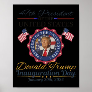 Poster Dia da Inauguração do Presidente Donald Trump 2025