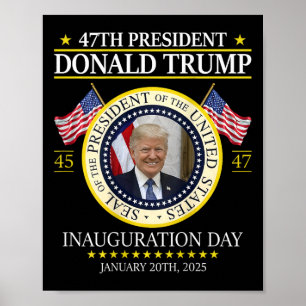 Poster Dia da Inauguração do Presidente Donald Trump 2025