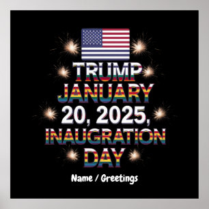 Poster Dia da Inauguração do Trump 20 de janeiro de 2025