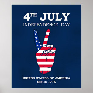 Poster Dia da Independência, 4 de Julho,