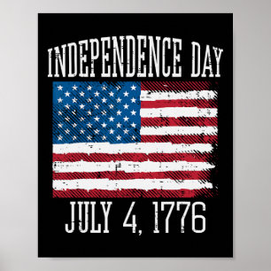 Poster Dia da Independência 4 de julho 1776 4 de julho Ho
