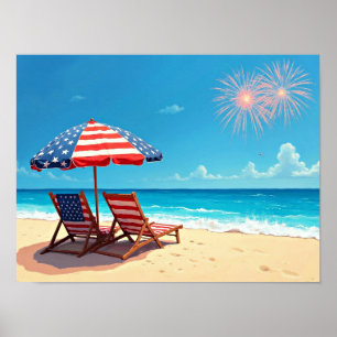 Poster Dia da Independência, Cadeiras de Praia,