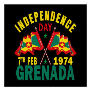Pôster Dia da Independência de Granada