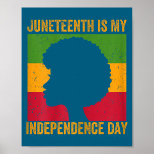 Poster Dia da independência do Juneteenth feminino - 19 d