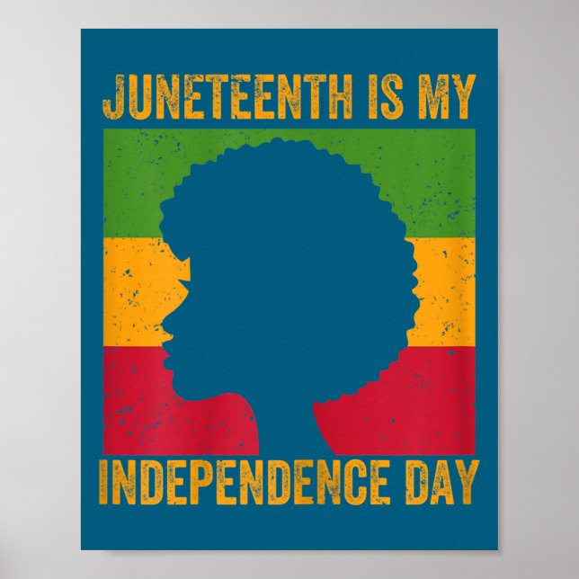 Poster Dia da independência do Juneteenth feminino - 19 d (Frente)